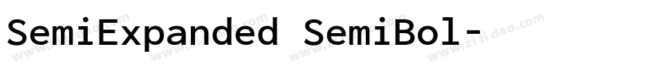 SemiExpanded SemiBol字体转换